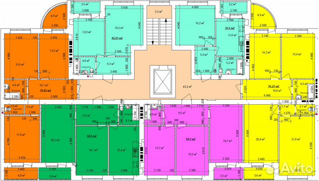 1-к квартира, 39.9 м², 3/9 эт.