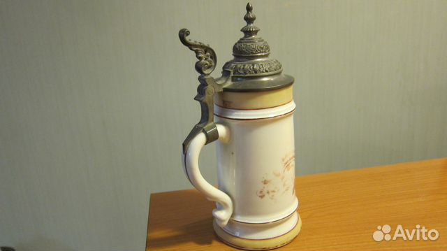 Пивная кружка с литофанией, Германия, 4/10 литра