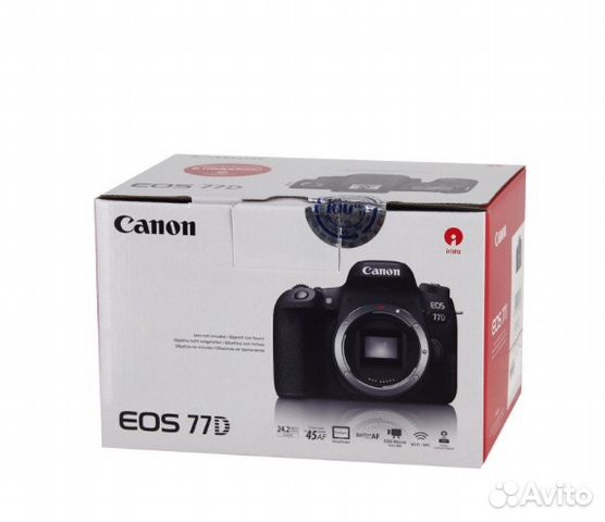 Фотоаппарат зеркальный Canon EOS 77D Body