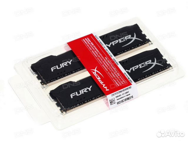 16G (2*8) DDR4 Kit Kingston HyperX fury