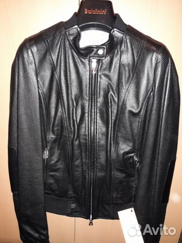 Кожаная женская куртка Baldinini 40 размер
