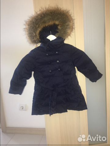 Пальто Jacadi на пуху для девочки 2-3 года