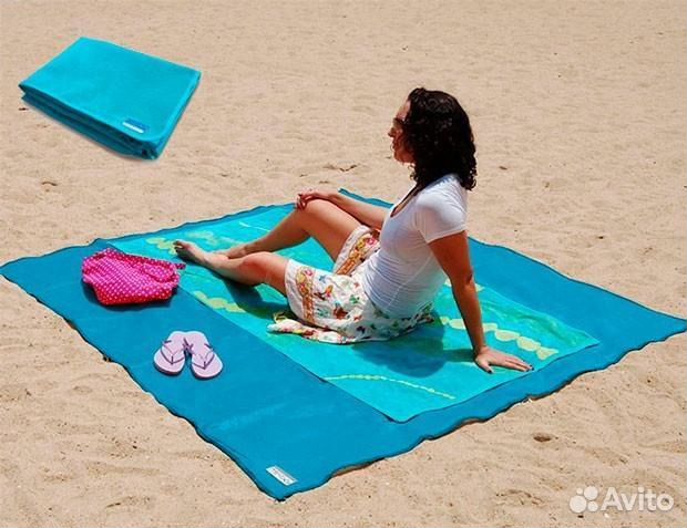 Пляжный коврик покрывало Антипесок (1,5 х 2 м)