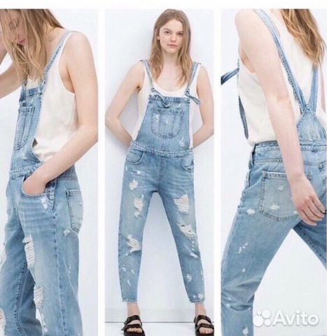 Джинсовый комбинезон Zara Джинсовый комбинезон Zara