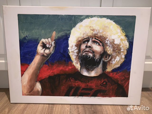 Картина маслом «Хабиб Нурмагомедов»