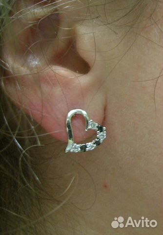 Сережки с цирконами. Новые
