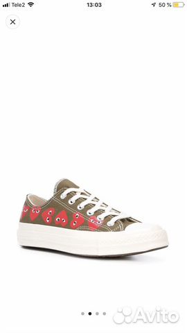 Кеды Converse x Comme des garcons play Оригинал Кеды Converse x Comme des garcons play Оригинал
