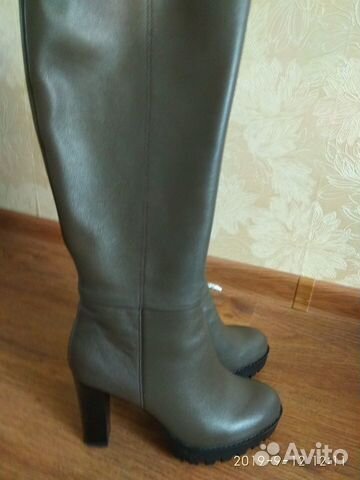 Сапоги новые кожаные