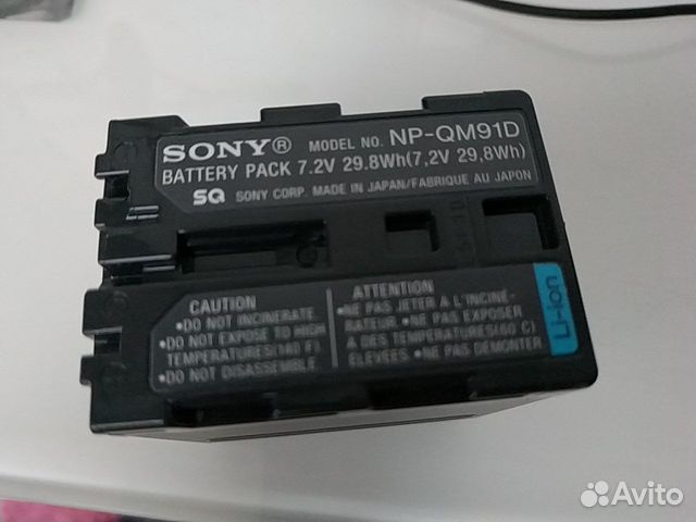 Аккумулятор Sony NP-QM91D NP-QM91 7.2v 29.8Wh Аккумулятор Sony NP-QM91D NP-QM91 7.2v 29.8Wh