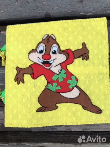 Развивающая книга из фетра. Детская развивающая кн