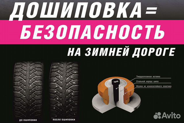 Ошиповка шин Ошиповка шин