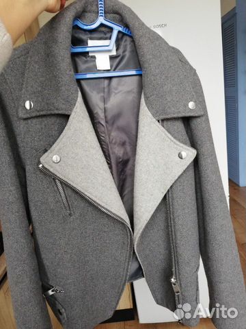 Пальто-косуха осеннее Франция soft grey