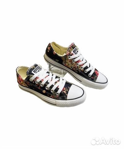 Кеды женские flowers black converse Кеды женские flowers black converse