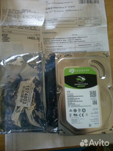 Жесткий диск Seagate BarraCuda (ST2000DM006) 2тб