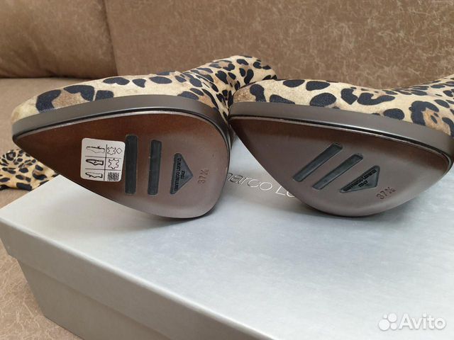 Сапоги-чулки Gianmarco Lorenzi 37,5 - Леопардовые Сапоги-чулки Gianmarco Lorenzi 37,5 - Леопардовые