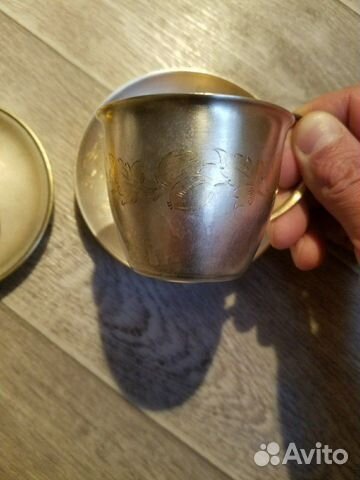 Чашка с блюдцем. Позолота. СССР
