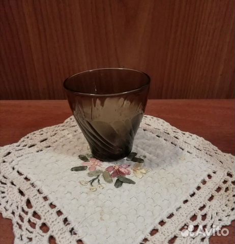 Стаканы из французского тёмного стекла