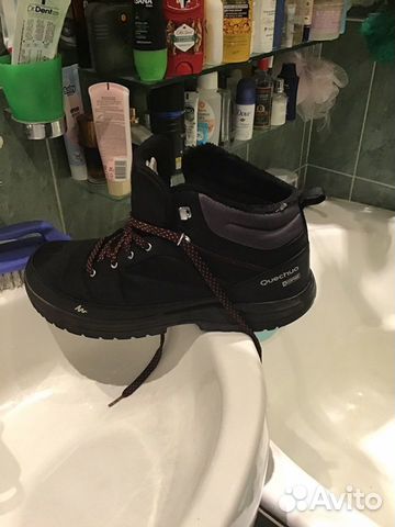 Ботинки утеплённые Quechua, waterproof, почти новы Ботинки утеплённые Quechua, waterproof, почти новы