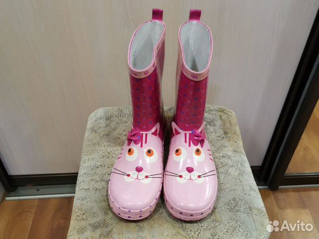 Резиновые сапоги для девочки