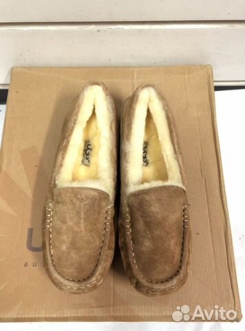 UGG мокасины, женские рыжие