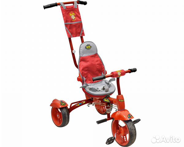 Велосипед трехколесный вд3 красный каркас