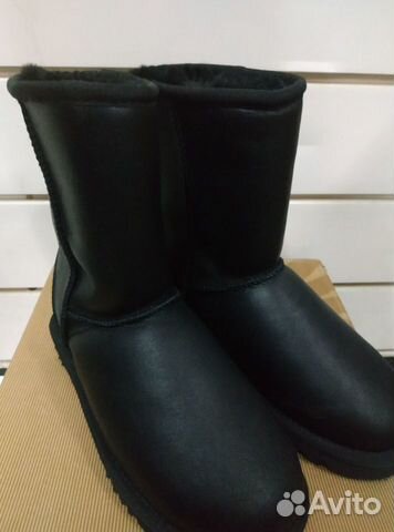 UGG угги, черные обливные UGG угги, черные обливные