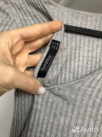 Платье миди из трикотажа Bershka