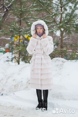 Натуральная шуба из бобрика