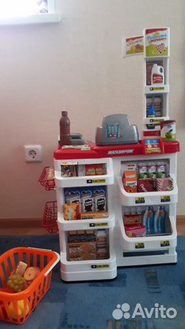 Игровой набор Магазинчик с корзиной и продуктами Игровой набор Магазинчик с корзиной и продуктами