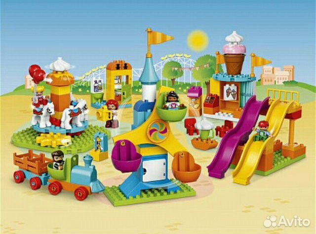 Новый Lego duplo Большой парк аттракционов Новый Lego duplo Большой парк аттракционов