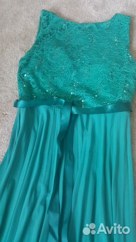 Вечернее платье мятное