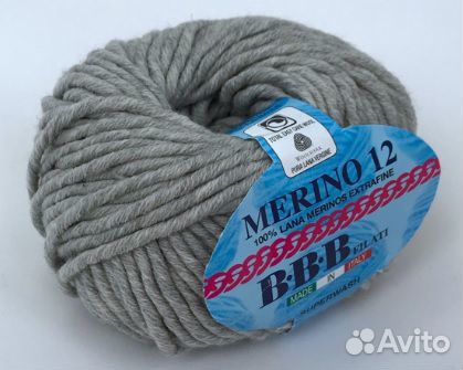 Пряжа нитки для вязания Merino 12-50 грамм BBB