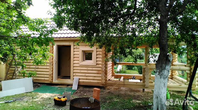 Сруб бани 3х6 (пятистенок + веранда) Сруб бани 3х6 (пятистенок + веранда)