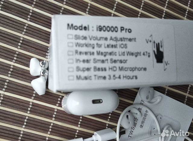 AirPods i90000 PRO TWS. Беспроводные наушники