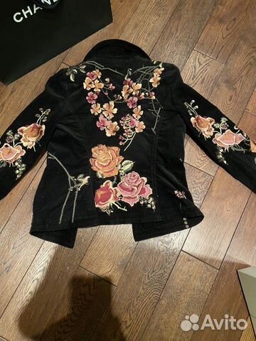 Пиджак размер s. Вельвет и вышивка