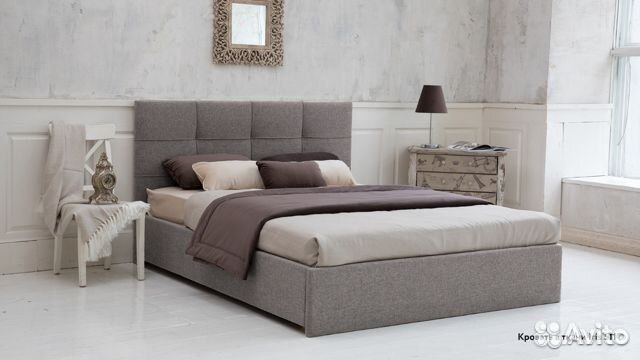 Новая двуспальная кровать с анатомическим матрасом