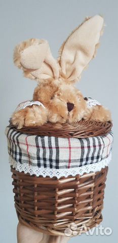 Корзинка плетенная (Заяц) Корзинка плетенная (Заяц)