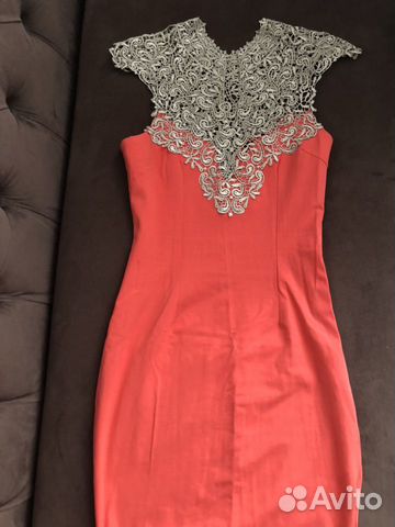 Платье размер 42-44 (S) стретч кружевное, новое