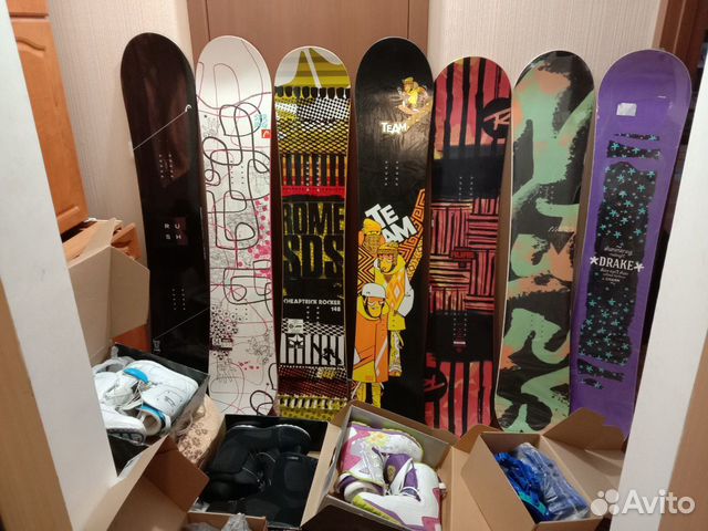 Новые, б/у Сноуборд ботинки крепления очки