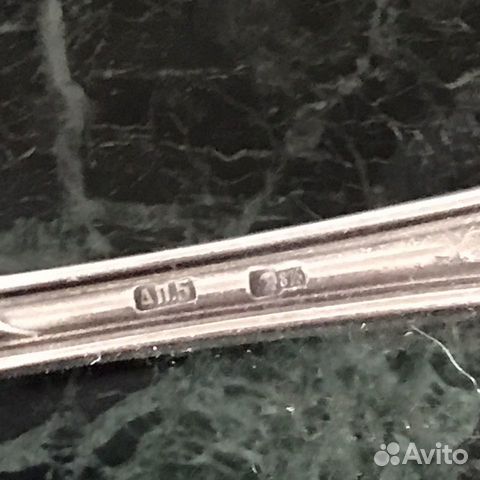 Чайная ложка серебро 875 проба