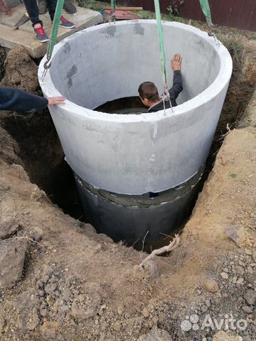 Монтаж септика на 1.05м3,септик под ключ 1.05м3