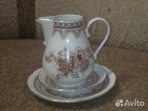 Молочник(кофейник) и блюдце Kahla GDR Молочник(кофейник) и блюдце Kahla GDR
