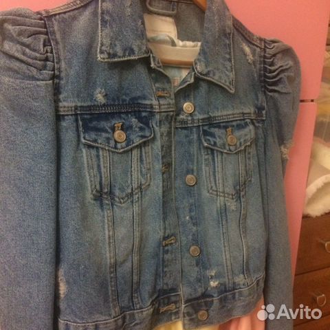 Куртка джинсовая zara и куртка-пальто HM