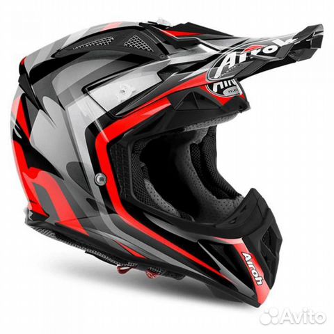 Мотошлем Кроссовый Airoh Aviator 2.2 Warning Gloss Мотошлем Кроссовый Airoh Aviator 2.2 Warning Gloss