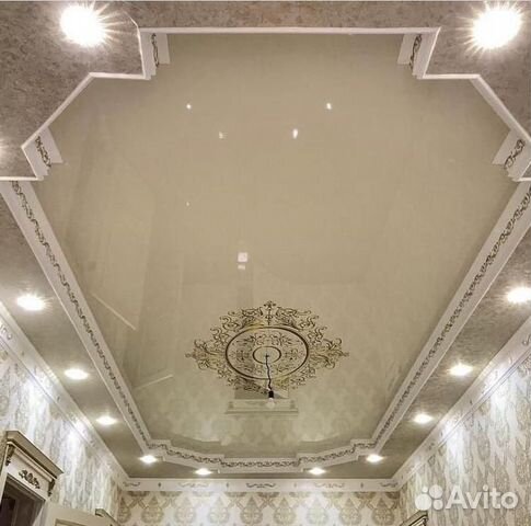 Натяжной потолок/Лента/Светильники/Гардина/Карниз