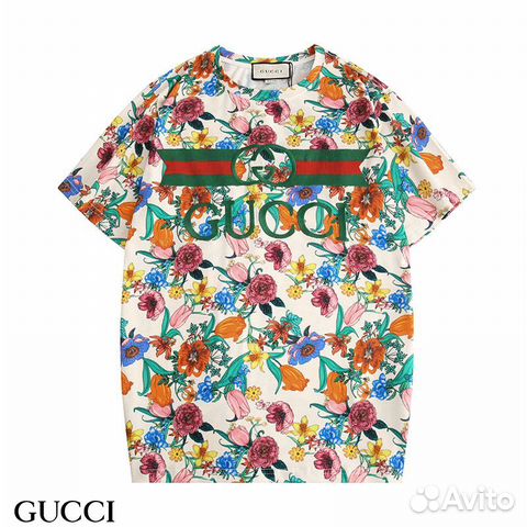 Gucci рубашка с коротким рукавом