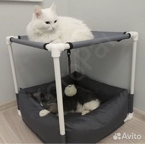 Лежанка с гамаком для кошки