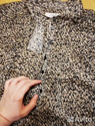 Блузка с анималистичным принтом