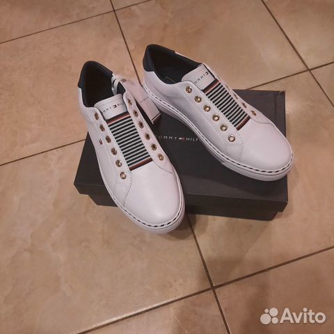 Белые кожаные кеды Tommy Hilfiger новые
