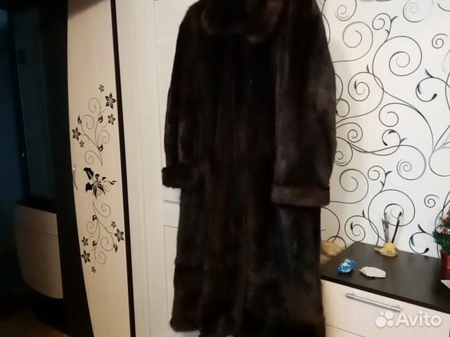 Шуба (норка + хорёк) б/у на высокую женщину